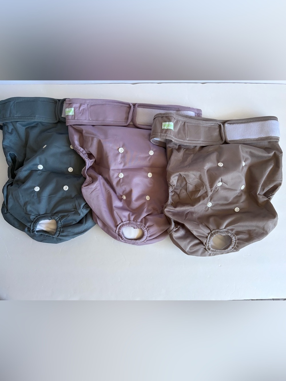 Adjustable washable reusable dog diaper, size XXL.